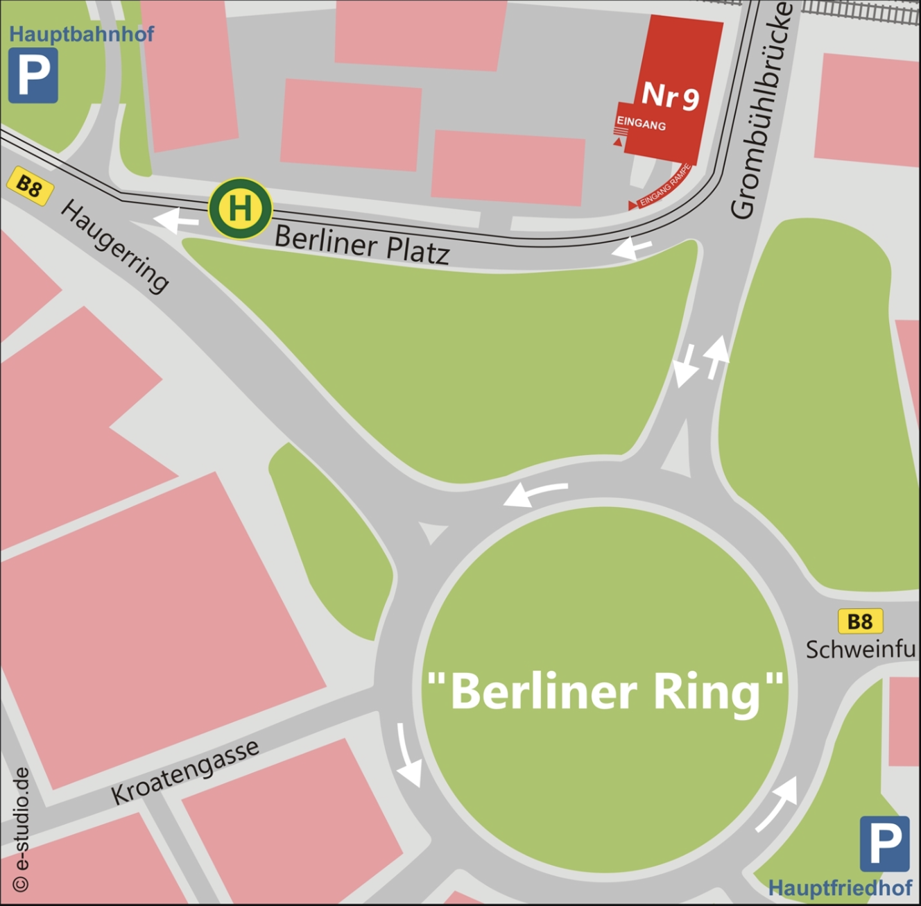 Anfahrt Augenarzt Würzburg